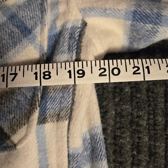 STREETWEAR SOCIETY‎ Plaid Grunge Shacket Oversized Flannel Shirt Jacket Size S - Picture 9 of 10